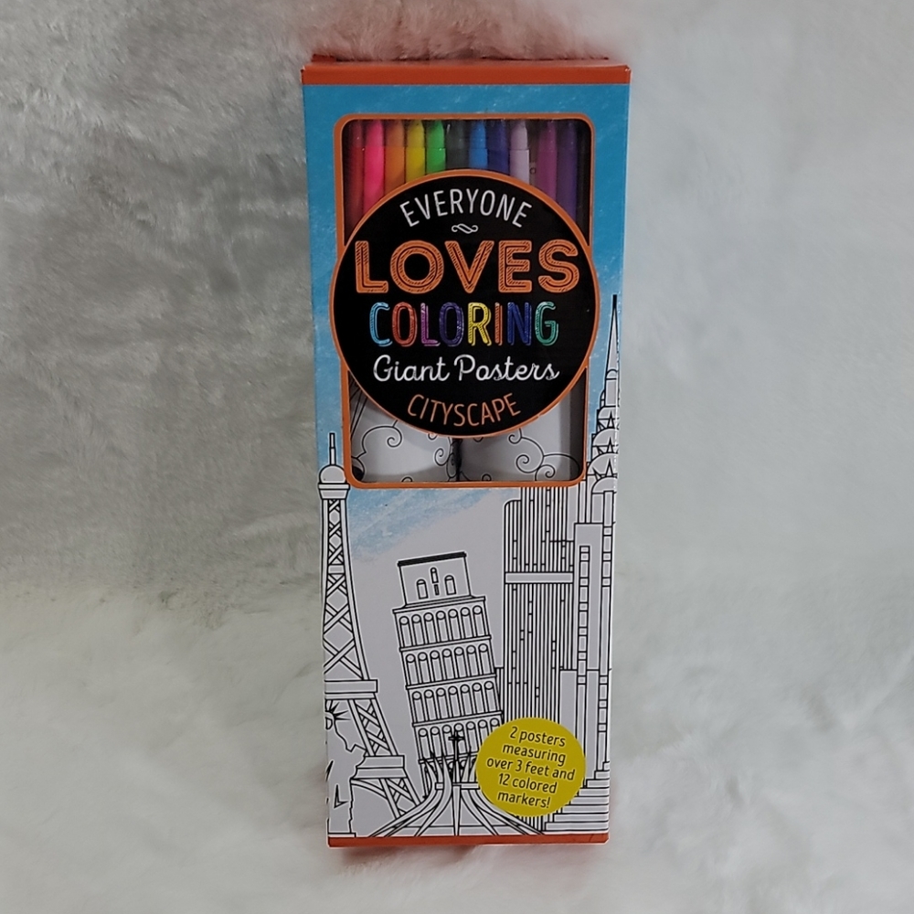 Everyone Loves Coloring Giant Posters Cityscape